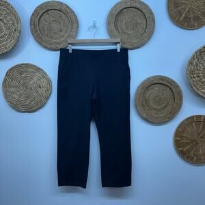 Calvin Klein Performance Black Knit Stretch Crop Pant Athleisure Activewear XL